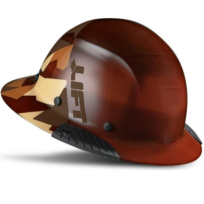 DAX Fifty/50 Fiber Reinforced Resin Hard Hat, Full Brim with 6 Point Ratchet Suspension