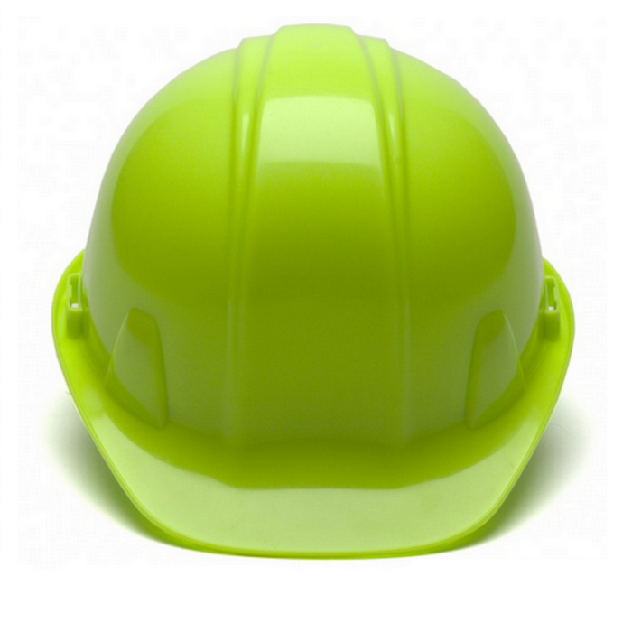 Pyramex SL Series Hard Hat, Cap Style, 4 Point Ratchet Suspension