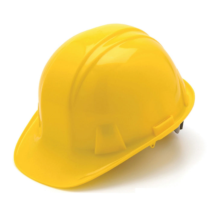 Pyramex SL Series Hard Hat, Cap Style, 4 Point Ratchet Suspension