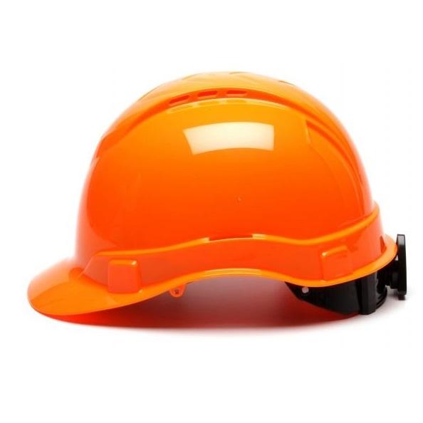 Pyramex HP44141V Ridgeline Cap Style Vented Hard Hat, Hi-Vis Orange
