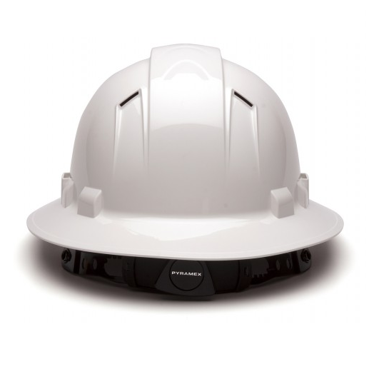 Ridgeline Full Brim Hard Hat with 4-Point Ratchet Suspension