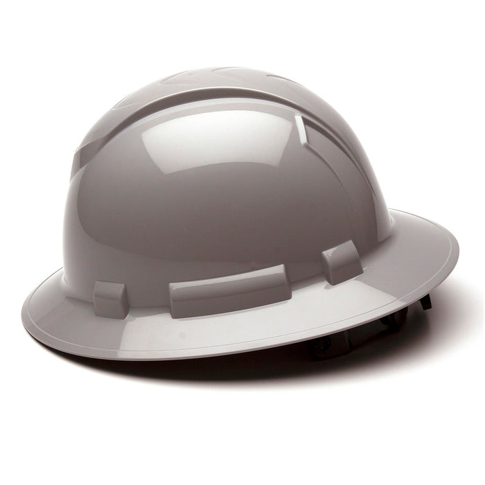 Ridgeline Full Brim Hard Hat with 4-Point Ratchet Suspension