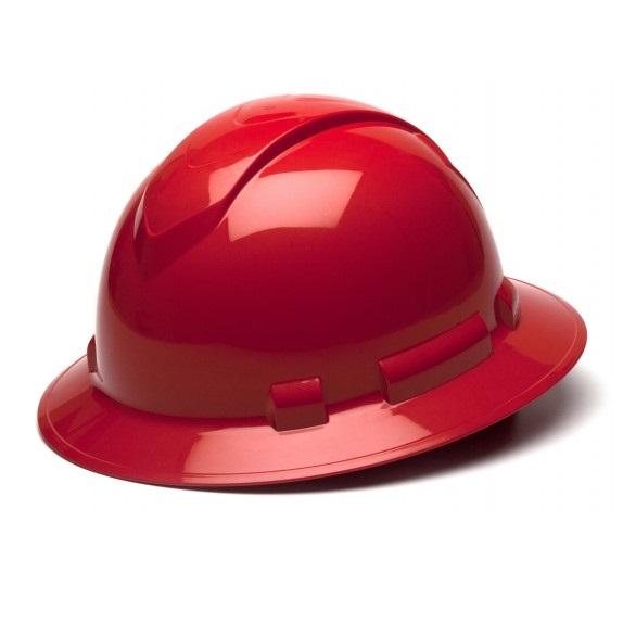 Ridgeline Full Brim Hard Hat with 4-Point Ratchet Suspension