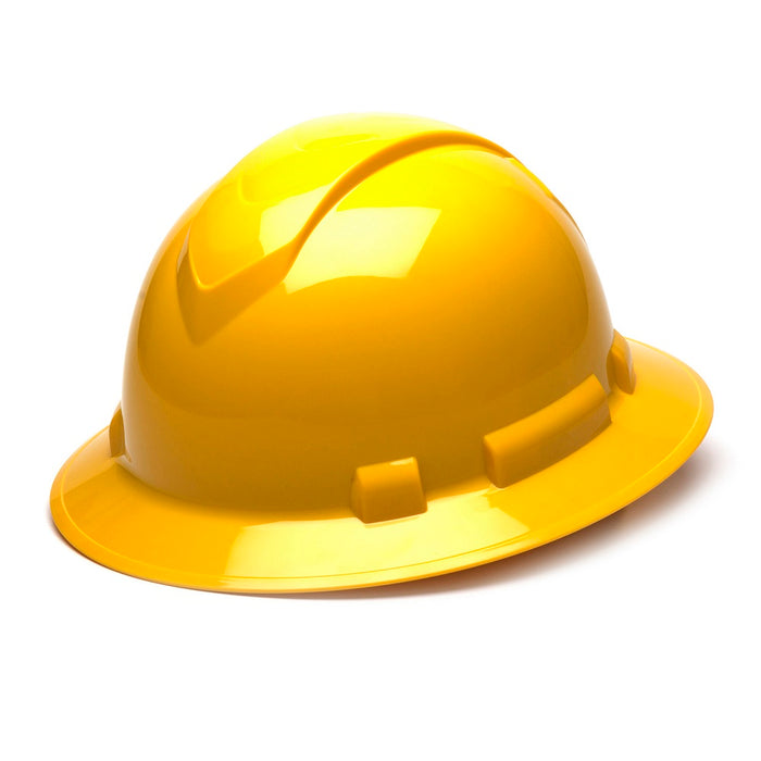 Ridgeline Full Brim Hard Hat with 4-Point Ratchet Suspension