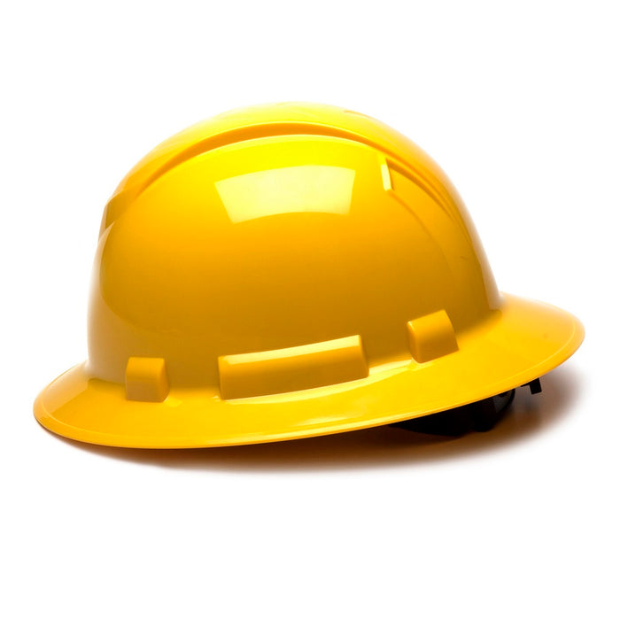 Ridgeline Full Brim Hard Hat with 4-Point Ratchet Suspension