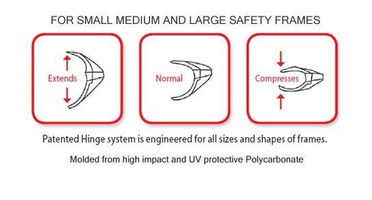 Safety Optical B-26 Side Shields for Small and Medium Prescription Frames