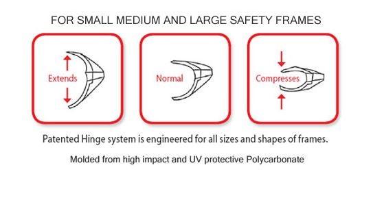 Safety Optical B-52 Side Shields for Medium and Large Prescription Frames