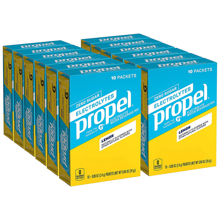 Propel ZERO Sugar - 0.08oz Powder Sticks - Electrolyte Water Beverage Mix (Each pack mixes with 20 fluid oz of water)