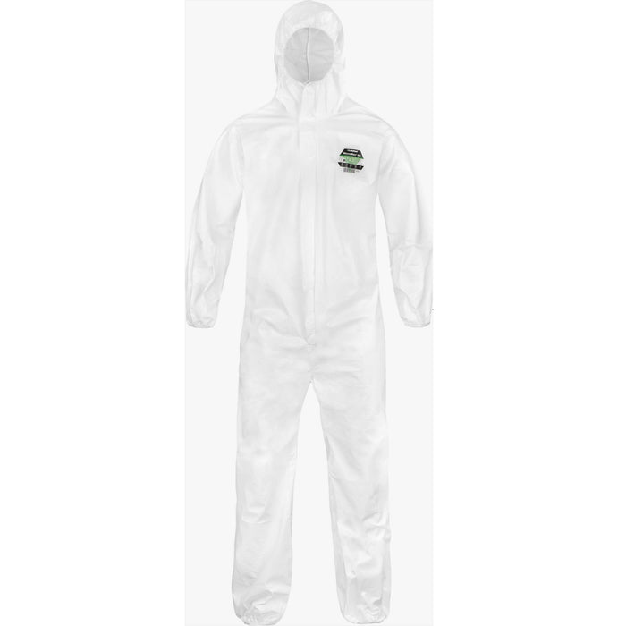 MicroMax NS Global Pattern Coveralls, MNSG428, Hood, Elastic Wrists & Ankles, Protective Storm Flap Over Zipper, Serged Seam, Elastic Back (Case of 25 Suits)