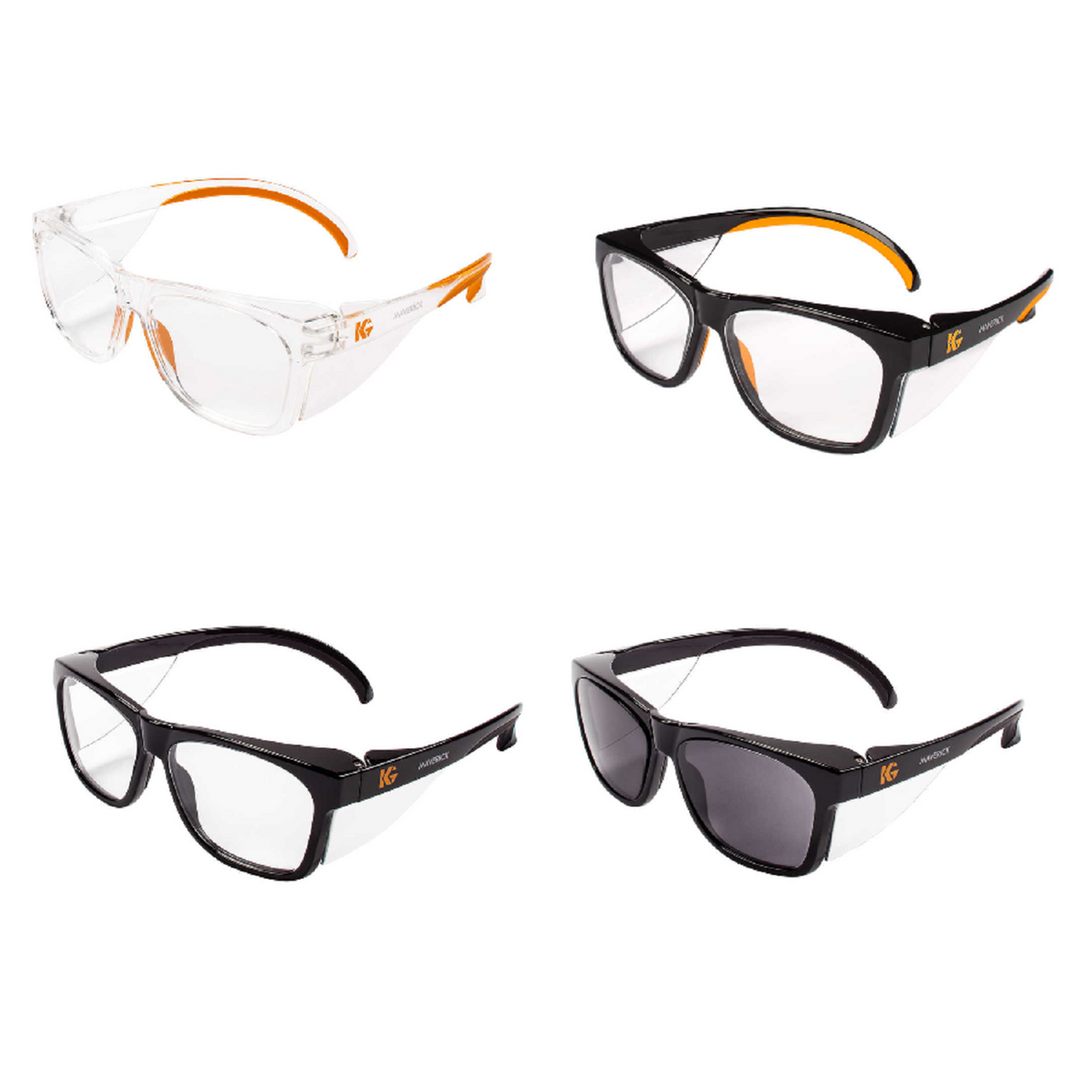 Kleenguard Maverick Safety Glasses with Intergrated Side Shields — ASA