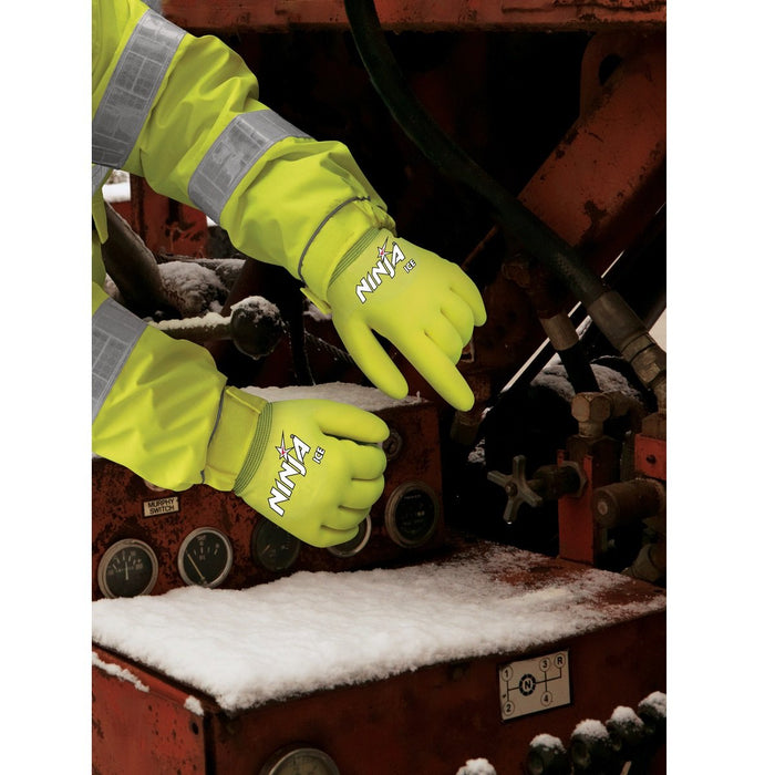 MCR Safety, Memphis Glove Ninja Ice Hi-Vis Insulated Winter Work Gloves, N9690HV, 1 Pair