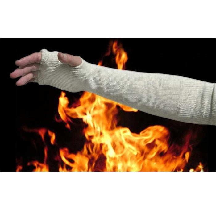18" Hot Not Nomex III Heat Resistant Sleeve with Finger and Thumb Holes (1 Each)