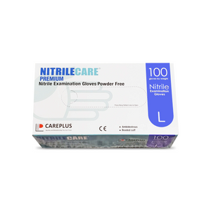 NitrileCare Premium Nitrile Examination Gloves 6 Mil, Blue, Medical / Food Grade Dispoable Work Gloves, 100/Box