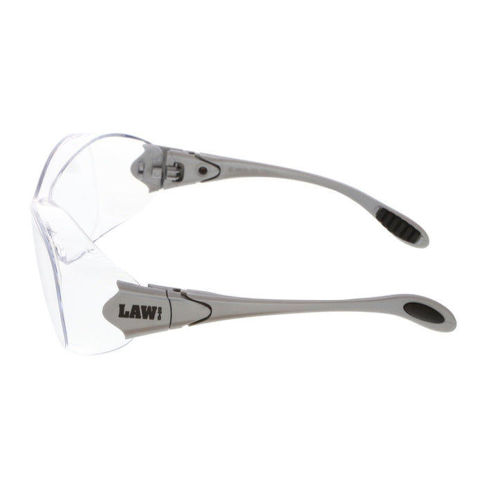 MCR Crews Law OTG (Over the Glass) Frame Safety Glasses, Clear Anti-Fog Lens, OG110AF, 1 Pair