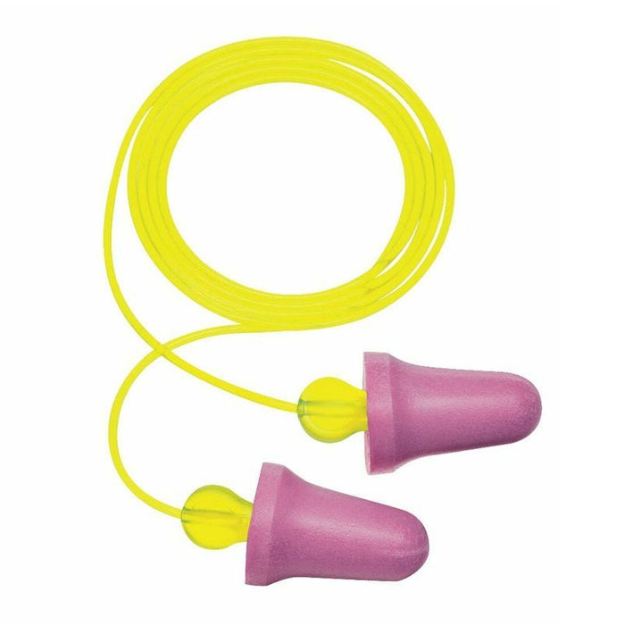 3M No-Touch Push-to-Fit Earplugs P2001, Corded, 100 Pair / Box
