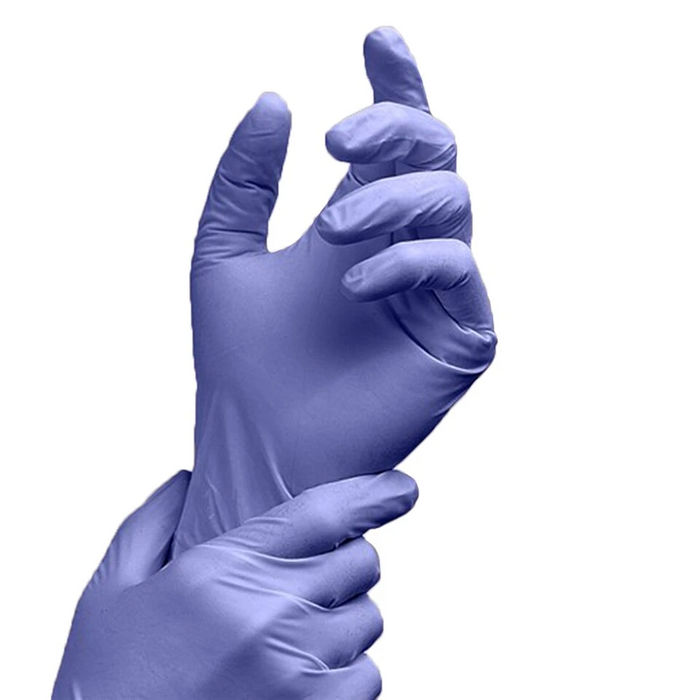 Adenna PRECISION Nitrile Powder Free Exam Gloves, 4 MIL, Blue-Violet (100 Gloves per Box)