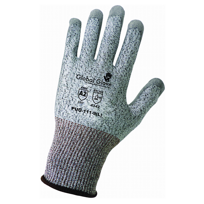 ANSI A2 Cut Resistant Polyurethane Coated Gloves, PUG-111