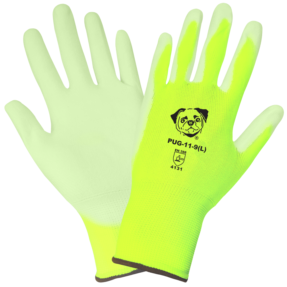 PUG-11 Hi-Vis Lightweight Seamless General Purpose Polyurethane Coated ...