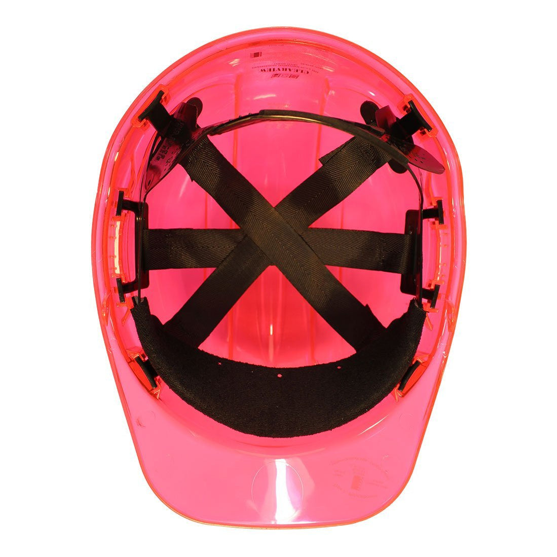 Portwest PV60 Peak View Vented Hard Hat with 6 Point Ratchet in Transl