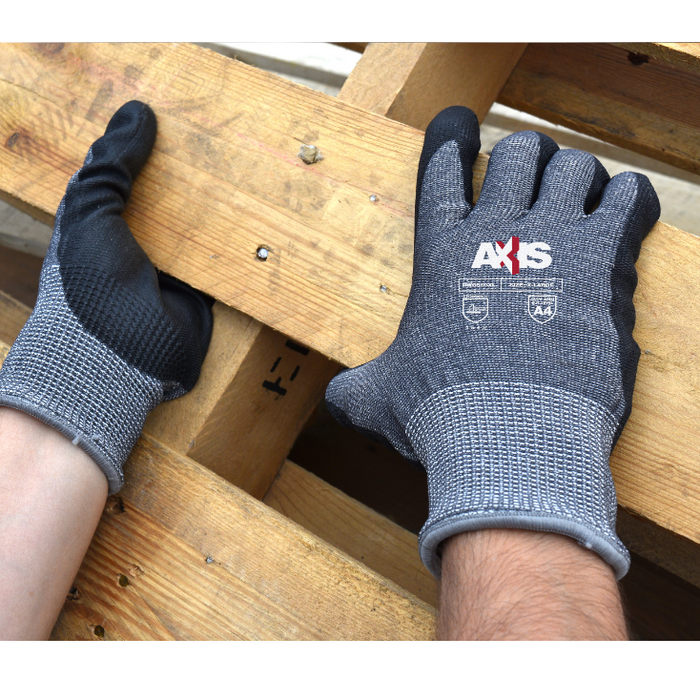 Cut Resistant - Radians RWG560 AXIS ANSI Cut Protection Level A4 PU Coated Work Glove