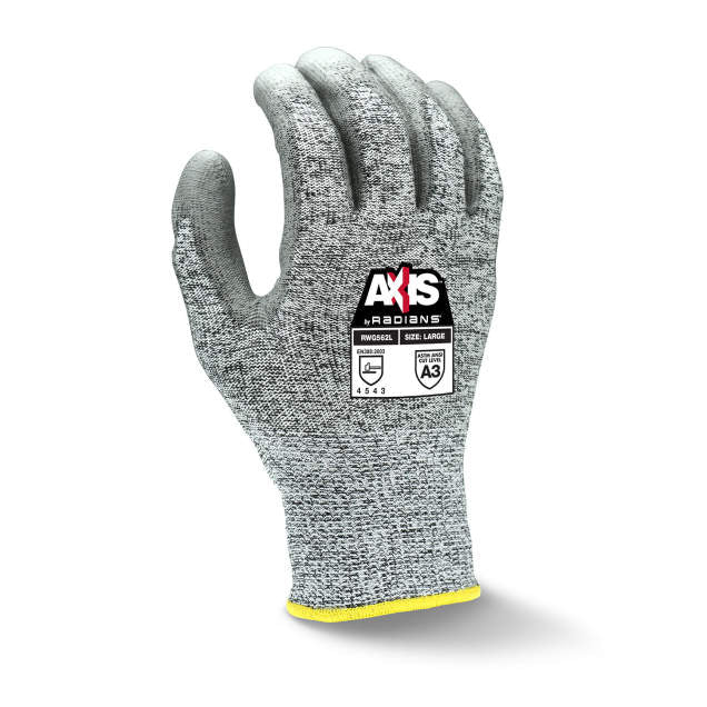 ANSI A3 Radians RWG562 AXIS Cut Protection Level Polyurethane Coated Work Glove