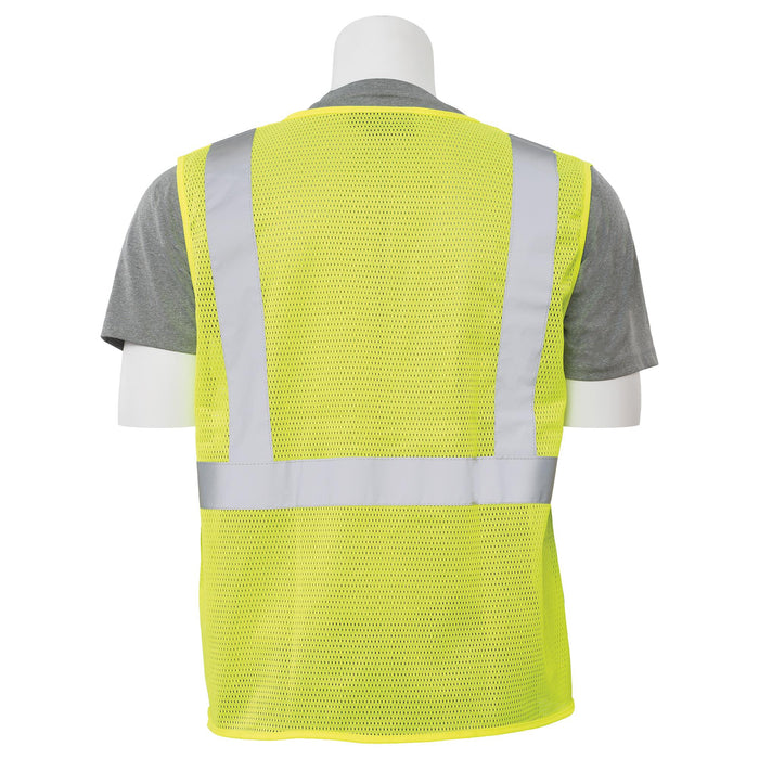 ERB Safety 3 Pocket Lime Green, Class 2 Vest