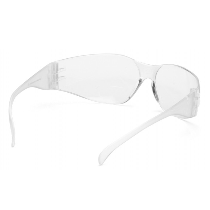 Pyramex Intruder Reader Safety Glasses, Clear Lens with RX Bifocal, 1