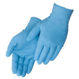Duraskin Powder-Free 4 mil Disposable Nitrile Work Gloves, Blue, Food Grade, 100 Gloves per Box