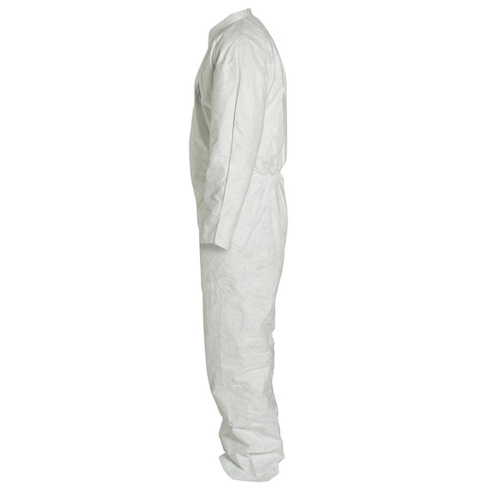 DuPont TY120S Dispoable Tyvek Coverall with Zipper Front, Open Wrists and Ankles