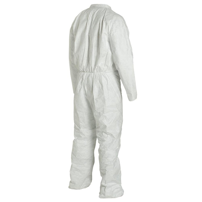 DuPont TY120S Dispoable Tyvek Coverall with Zipper Front, Open Wrists and Ankles