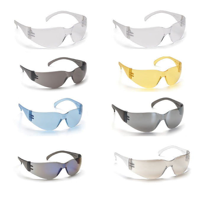 Pyramex Intruder Safety Glasses, Lightweight, Frameless Protection and Integrated Nosepiece, ANSI Z87.1