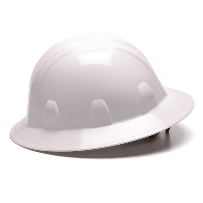 Pyramex SL Series Hard Hat, Full Brim, 4 Point Ratchet Suspension