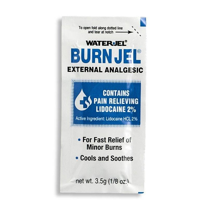 Water Jel, Burn Jel External Analgesic for Fast Relief of Minor Burns, 3.5g Packets (25 per Box)