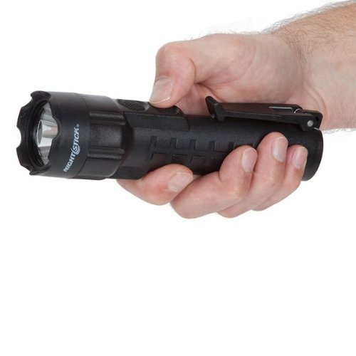 Nightstick Intrinsically Safe Permissible Dual-Light Flashlight - Waterproof, Impact & Chemical Resistant, Black