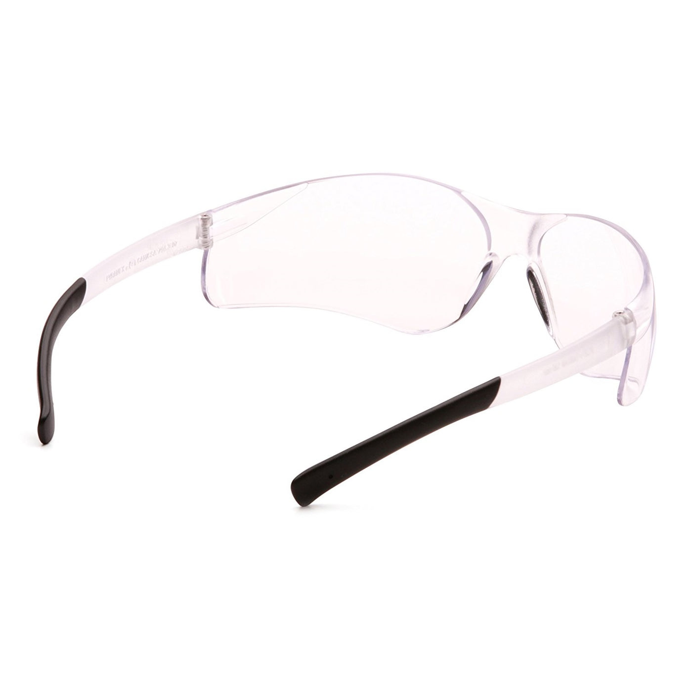 Pyramex Ztek Safety Eyewear – Wraparound Single Lens, Scratch-Resistant, 99% UV Protection, Non-Slip Rubber Temples