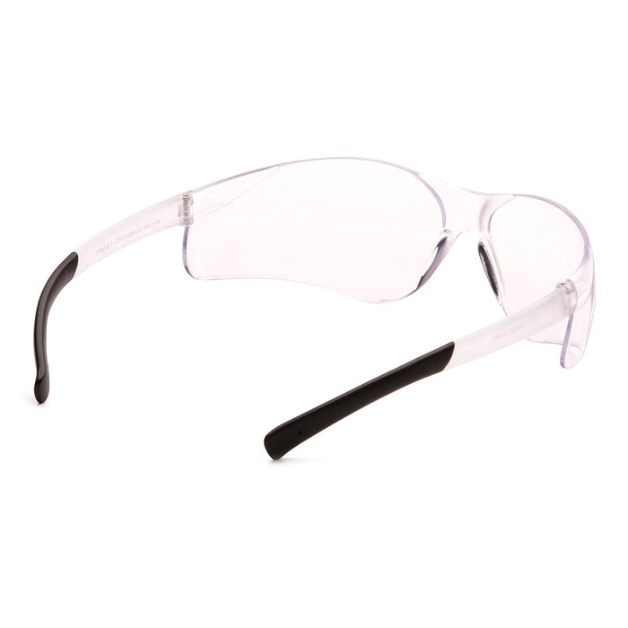 Pyramex Ztek Safety Glasses with Rubber Temples, Clear Lens, S2510S, 1 Pair