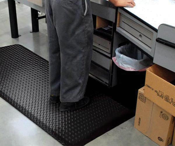 3ft x 75ft Ultimate Diamond Foot Matting 15/16", Black - Standard Roll