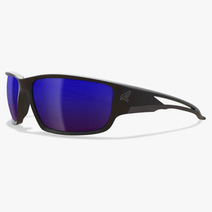 Edge Eyewear Kazbek Wrap-Around Safety Glasses, Anti-Scratch, Non-Slip, UV 400, Military Grade, ANSI/ISEA & MCEPS Compliant - BHP Safety Products
