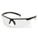 Ever-Lite Safety Glass, Clear H2MAX Anti-Fog Lens with Black Frame, SB8610DTM, 1 Pair - BHP Safety Products