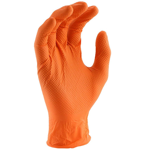 PosiShield Disposable Nitrile Gloves, Powder Free with Textured Grip, 7 MIL, Hi-Vis Orange - BHP Safety Products