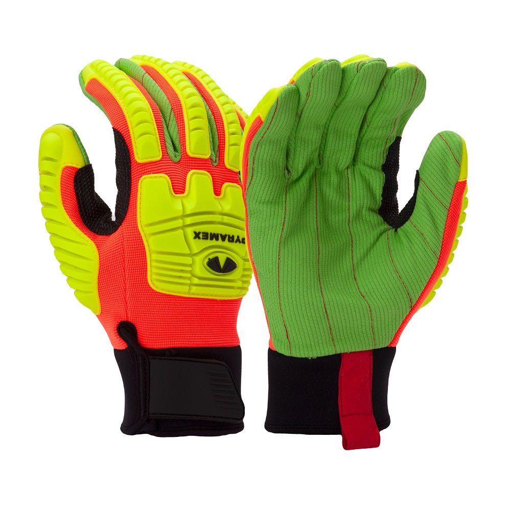 Pyramex Corded Cotton Impact/Cut Resistant Work Gloves GL803C (1 Pair