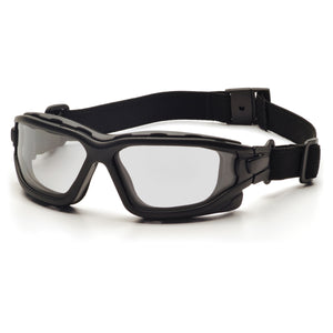 Pyramex I-Force Goggle, Dual Clear Anti-Fog Lens with Interchangable Temples & Strap - BHP Safety Products