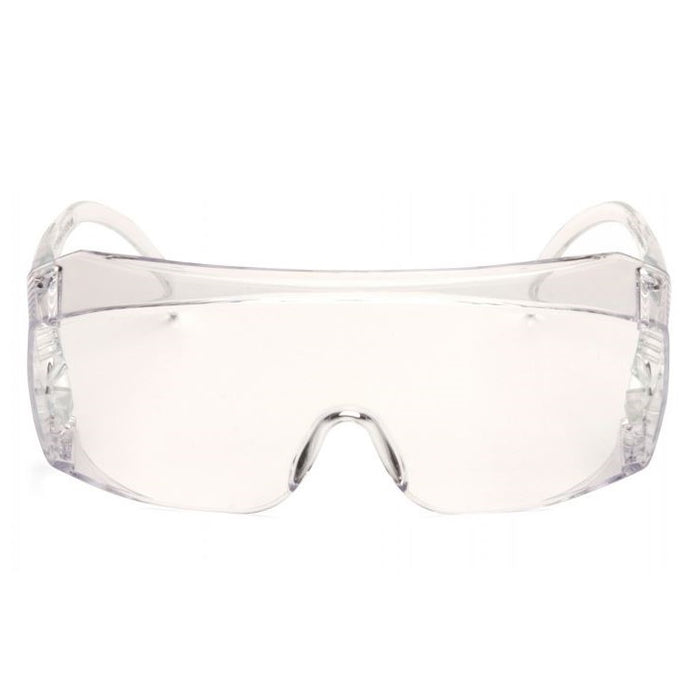 Pyramex Solo Jumbo Safety Glasses, Vented Temples, Clear Lens, S510SJ, 1 Pair